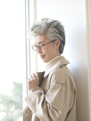 【えがお美容室】50代60代人気☆アレンジ多彩なショート