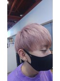 【LS HAIR菊地】薄ピンクとマッシュ