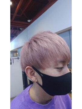 エルエスヘアー(LS HAIR) 【LS HAIR菊地】薄ピンクとマッシュ