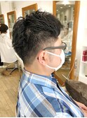 MEN'S HAIR センターパート ツイストスパイラル 韓国マッシュ