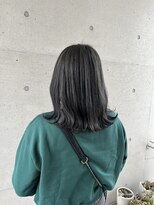 アチーブ ヘア デザイン(achieve hair design)&nbsp;ナチュラル黒髪暗髪 柔らか外ハネくびれミディ