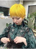 ハイトーンカラー/福岡ハイトーン/派手髪/イエローカラー