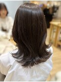 10代20代30代40代鎖骨ミディくびれヘアショコラブラウンKA-23
