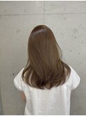 ブリーチなしWケアカラー×アイスグレージュ