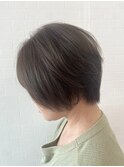 ショートボブ/アッシュベージュ/大人ボブ