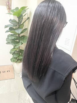 ユニック コウベ(unique KOBE) 髪質改善カラー×髪質改善トリートメント×ピンクブラウン×艶髪