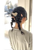 子供　結婚式ヘアセット