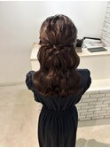 ハーフアップ