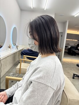 サンド 鹿児島中央(sand) @ayumi.sand ぷつっとロブ　流し前髪