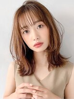 くせ毛風カールこなれヘア薄めバング外ハネボブ#274f0305