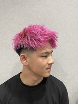 ビーテックバイゼン 山科店(B-TECH by Zen)&nbsp;ピンクカラー×フェードショート