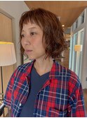 前回のパーマを生かしたボブスタイル
