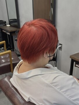 フィンチ(Finch) 【Finch高橋】大人ショート/ブリーチカラー/ピンクレッド