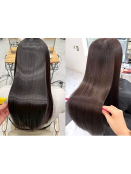 《マンツーマン×女性専用》こだわりの髪質改善で、カラーのモチもより一層UP♪何度も触りたくなる美髪に。