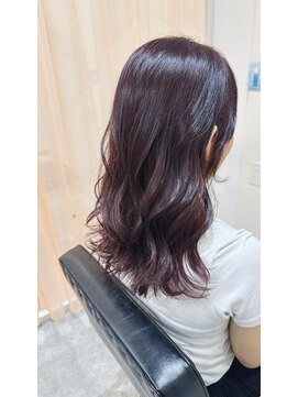 チェレ アズーリ 狭山店(Chere azuri) ラベンダーグレージュ・デジタルパーマ・30代ブリーチなしカラー