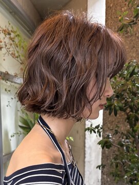 メゾンアクア 表参道(Maison ACQUA) ミディアムパーマデジタルパーマボブパーマ表参道ボブパーマ