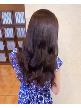 グランミリ(Grand mm) 大人艶ブラウン×ゆる波ロング