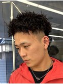 MEN’S/アクティブショート/ピンパーマ/藤沢美容院