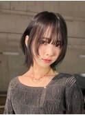 ココアベージュ/オリーブグレー/小顔