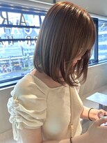 ロカリタ キョウト 河原町三条店(ROCAReTA kyoto) ミディアムボブ ベージュカラー トリートメント