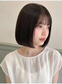 ぱつっとボブ