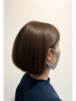 ミルキィ 野中町店の写真/大人女性の髪を美しく♪髪と頭皮を傷めない≪高濃度水素カラー≫でツヤのある自分らしい髪色を叶えます