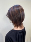 ミディアムスタイル/アースカラー/30代40代50代