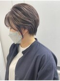 脱白髪染めショート