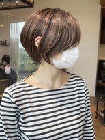バンプ ギンザ(BUMP GINZA)&nbsp;30代、40代/丸みくびれショートボブ×白髪染めハイライト/大宮
