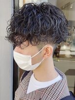 メンズカジュアル波巻きスパイラルツイストスパイラルパーマ