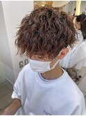 横浜★波巻きツイストスパイラル前下がりマッシュ
