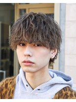 オーシャントーキョー(OCEAN TOKYO)&nbsp;メンズマッシュウルフメッシュスパイラルパーマ