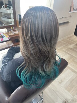 パッション 石巻蛇田店(PASSION) 白髪ぼかしバレイヤージュカラー