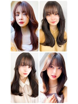 美容室フルール 小顔ショコラアッシュヘルシースタイル