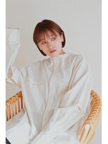 エアー 青山(AIR)&nbsp;耳掛けショート/アゴ上ミニボブ/暖色ベージュ/10代.20代.30代