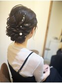 ふわふわなシニヨン＊