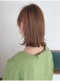 豊洲/髪質改善/シルキーベージュ切りっぱなしミディアムa