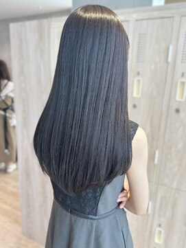 セイドット オモテサンドウ(Say. omotesando) say.こなれミディ前髪イメチェン地毛風ストレートアッシュ韓国