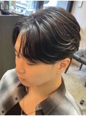 ニュアンスストレート×センターパート