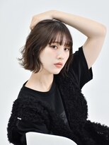 ロアー ヘアー マックイーン 流山おおたかの森店(RAWR hair McQueen) 【RAWR】イメチェン　外ハネボブ　大人ショートボブ　前髪あり