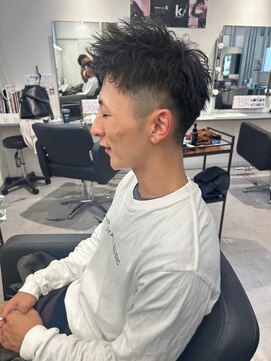 メンズサロン キング 梅田店(Men’s salon K!ng) 波巻きツイストスパイラルパーマ/フェザーパーマ/眉毛/メンズ