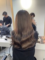 ブレンド 渋谷(BLend)&nbsp;マチルダボブ前髪ハイライトグレージュ