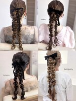 エメリー 静岡呉服町店(AMELY) 人気style!ツインポニー×OP黒リボン