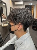 波巻きパーマ ツーブロック マッシュ メンズカット/葛西メンズ