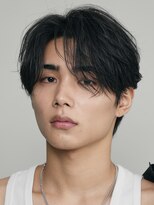 フィフスパーク(fifth PARK) 渋谷緩めニュアンスパーマセンターパートメンズカット襟足