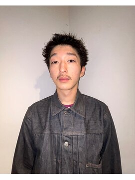 ビハインドザカーテン(BEHIND THE CURTAIN) 【癖毛風パーマ】メンズベリーショート×ワックス仕上げ