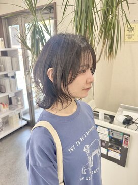 エルエスヘアー(LS HAIR) 【片山陽基】おしゃれ女子 透け感ミディアムウルフ