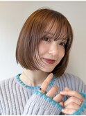 顔周りちょこっとレイヤーで垢抜け大人ボブレイヤー