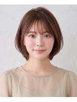 ヘアーズ ベリー 香椎店(hairs BERRY)&nbsp;大人可愛い丸みボブ×髪質改善トリートメント×艶感白髪ぼかし