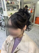 ヘアメイクスタジオ ジュエル(hair make studio JEWEL)&nbsp;ニュアンスお団子アップ